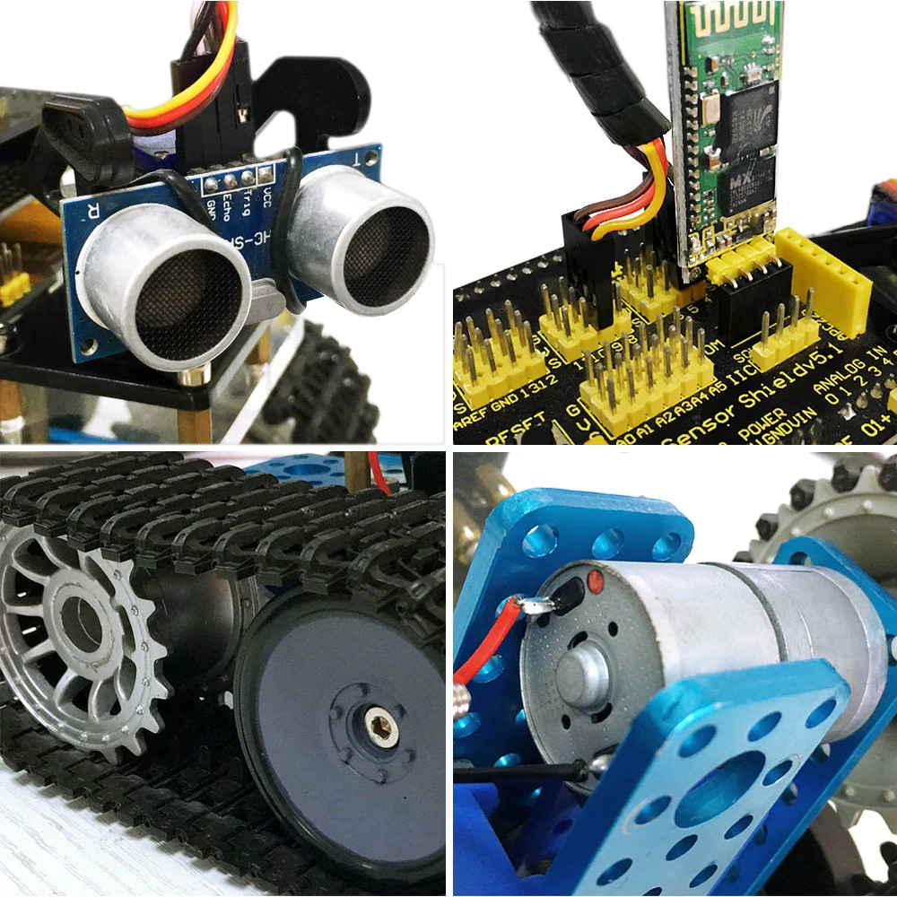 Keyestudio DIY мини-танк умный робот автомобильный комплект для Arduino робот обучение Программирование+ руководство+ PDF(онлайн)+ 5 проектов