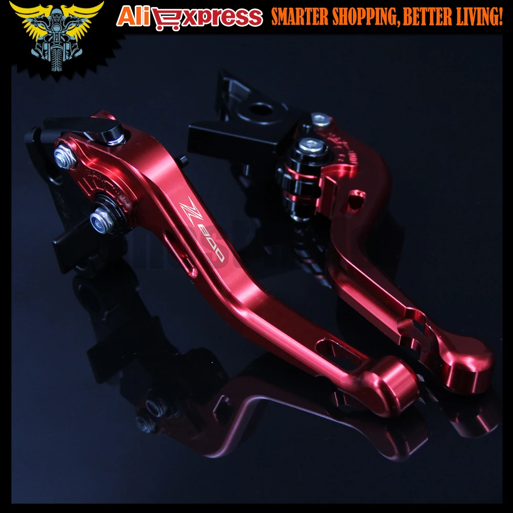 

With Logo(Z800) Red CNC Adjustable 2 finger Short Motorcycle Brake Clutch Levers For Kawasaki Z800/E version 2013 2014 2015 2016