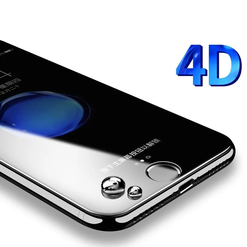 Baixin протектор экрана для iphone X 8 7 plus закаленное стекло для iphone 6 S 6s plus 4D изогнутый край Полное покрытие iphone 7 пленка стекло