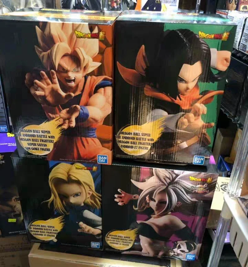WSTXBD BANPRESTO Dragon Ball битва FIGHTERZ Goku ANDROID No.21 № 17 № 18 Figurals куклы игрушки за рубежом