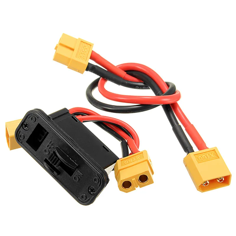 Осевой XT60 разъем включения выключения с удлинительным проводом для RC Lipo батарея