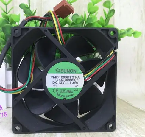 Подлинный SUNON PMD1209PTB1-A 9025 12V5.6W 4-линейный большой объем воздуха PWM серверный Вентилятор охлаждения ЦП