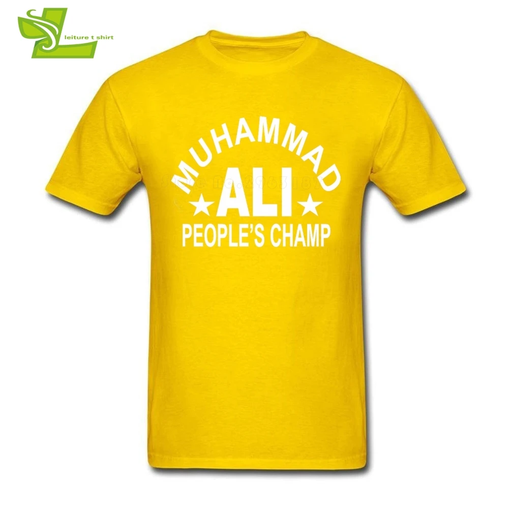 Muhammad Ali Adult T Shirt Printed Custom Made Comfortable T-Shirt Boy Summer Round Neck Tees Teenage Latest Simple Tee | Мужская одежда