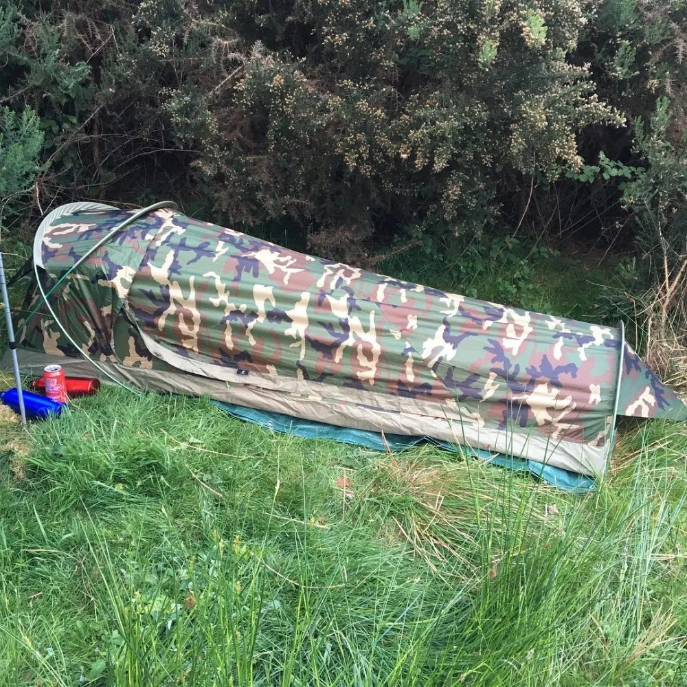 GeerTop BivyII Bivvy Палатка Сверхлегкий на одного человека 3 сезона палатки для кемпинга с москитной сеткой водонепроницаемый легко установить для похода туризма