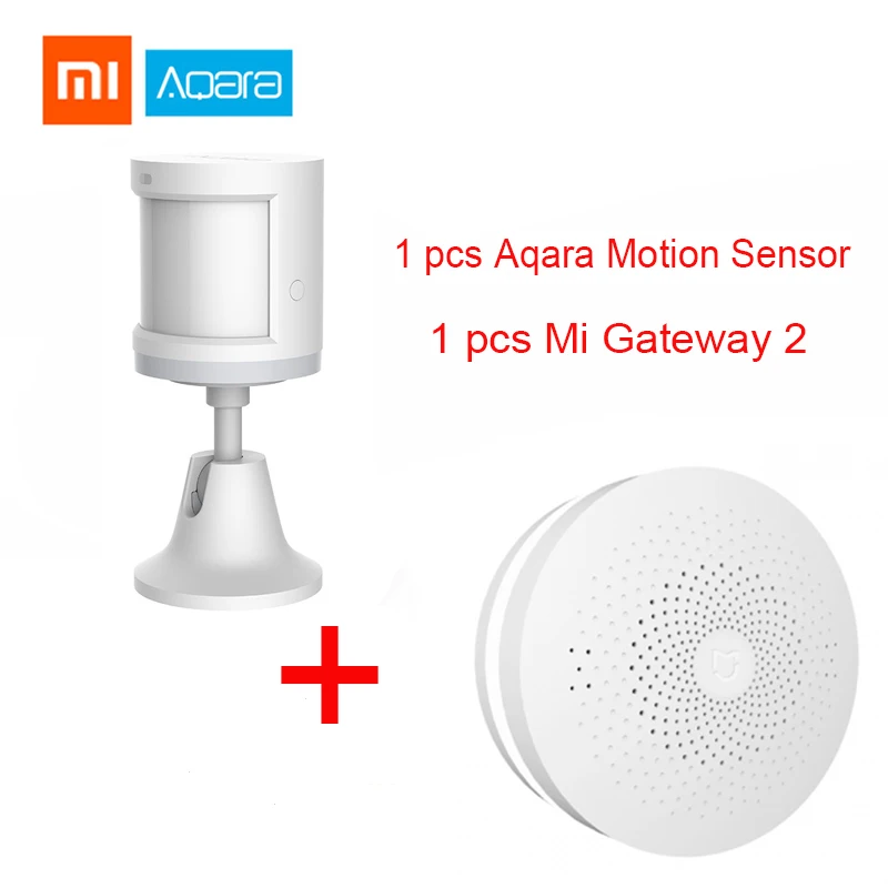 body and Mi Gateway Xiao mi Aqara датчик человеческого тела умный датчик движения тела ZigBee подключение приложение mi home через Android и IOS Aqara - Цвет: body and Mi Gateway