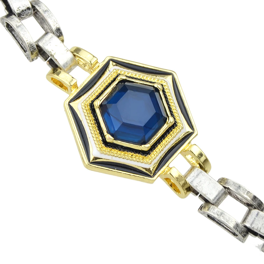 Jufee панк-рок Стиль серебряные украшения Цвет цепочка с золотым-Цвет