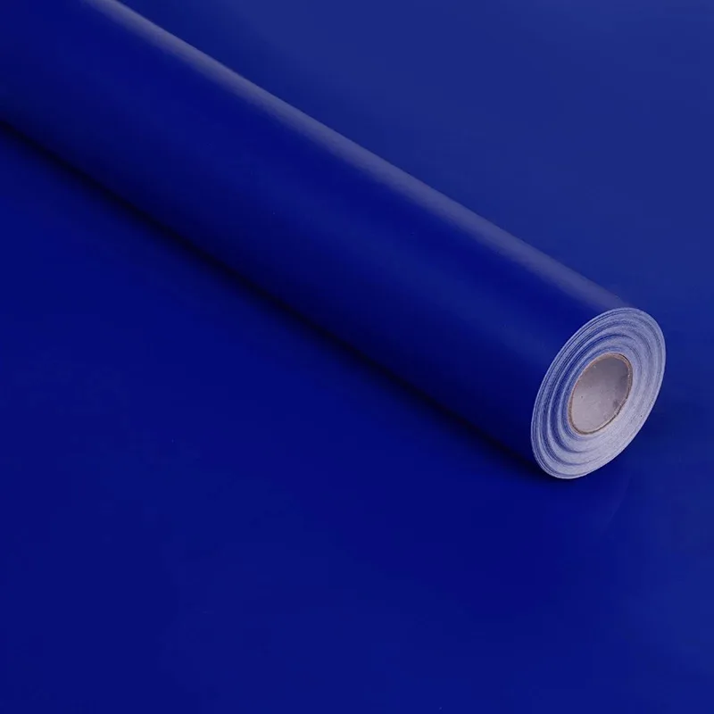 Dark Blue 24 цвета, самоклеющиеся виниловые матовые обои, наклейка на стену, оконная пленка для домашнего декора, мебель для гостиной, кухни, Отремонтированная - Цвет: Dark Blue