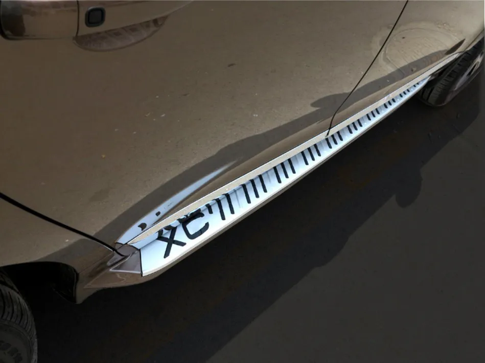 Для Volvo XC60 2009.2010.2011.2012.2013 Бег Панели Авто шаг в сторону Бар Педали для автомобиля Высокое качество Лак Выпекать Цвет оригинальные модели