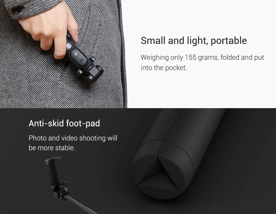 Мини-штатив с Кнопка затвора Bluetooth выдвижной Автоспуск монопод для Iphone 7 7plus Xiaomi телефон или камера