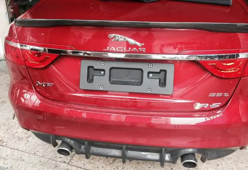 Углеродное волокно Кра заднее крыло багажник выступ Спойлеры подходит для Jaguar XF