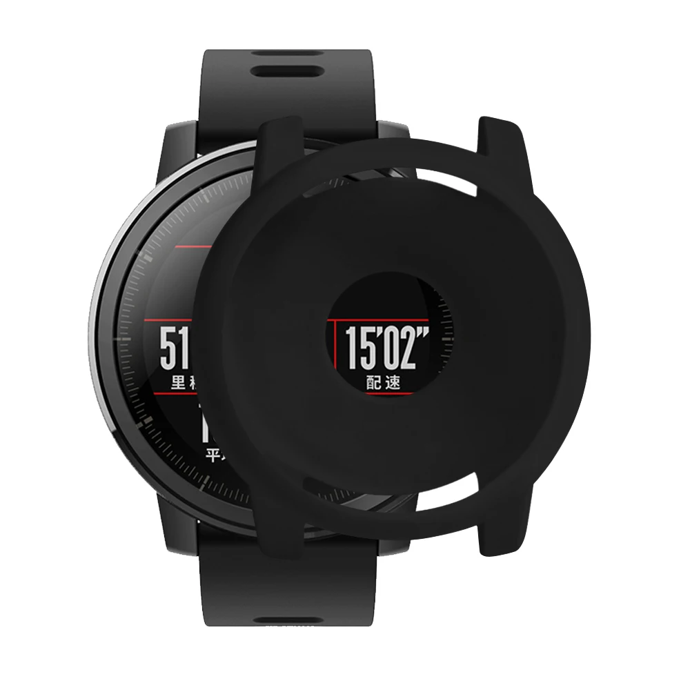 AKBNSTED ТПУ защитный мягкий силиконовый Полный Чехол для Huami Amazfit Stratos 2/2 S Защита оболочки спортивные часы ремешок аксессуары