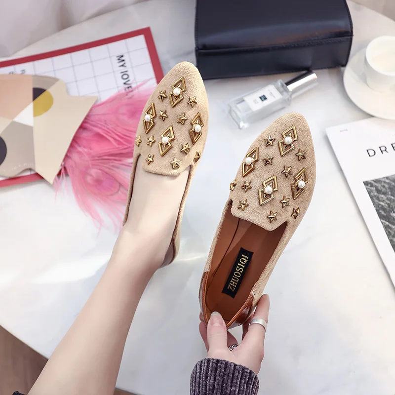 Прямая поставка женская обувь на плоской подошве женские мокасины с