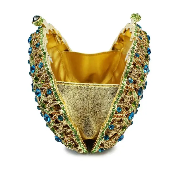 Зеленый Свадебный декор в форме животного Женская вечеривечерние виде павлина