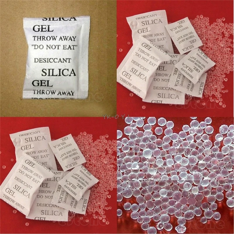 100 Packets Lot Silica Gel Sachets Desiccant Pouches Drypack Ship Drier