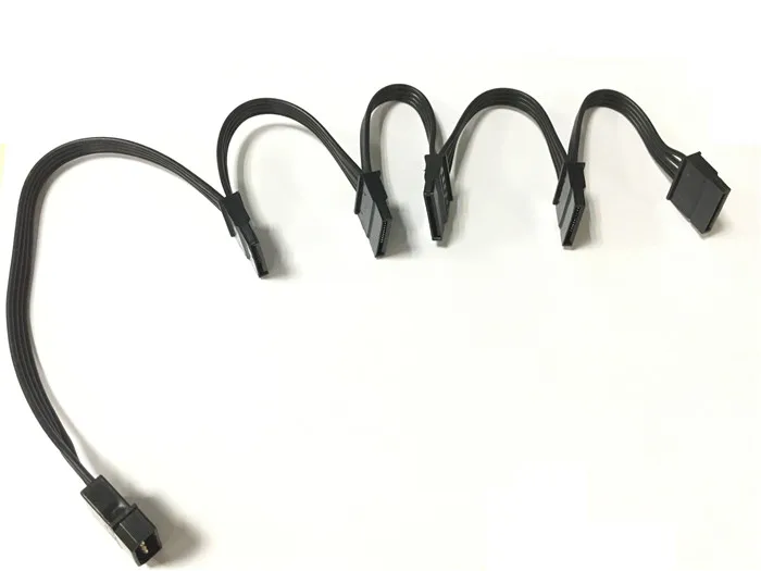 1 шт. Новый SATA Питание кабель 4PIN IDE Molex до 5 разъем привести 18awg Провода для HDD SSD