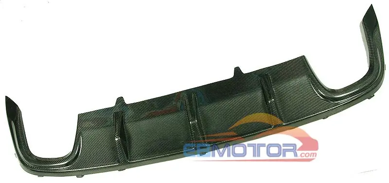 Настоящее углеродное волокно R-Line Стиль диффузор губа на задний бампер спойлер