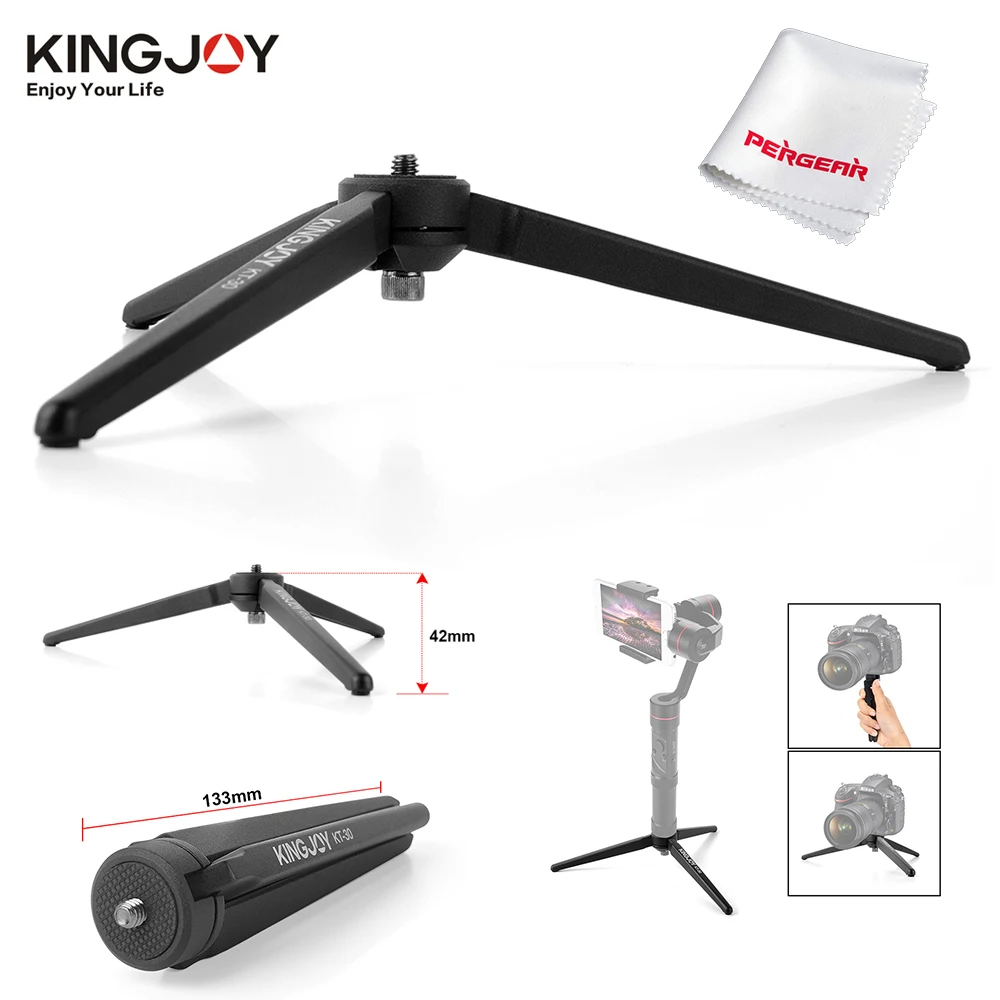 Kingjoy KT-30 алюминиевый, настольный легкий портативный мини-штатив для камеры телефона Zhiyun Smooth Q Crane 2 Многофункциональный штатив