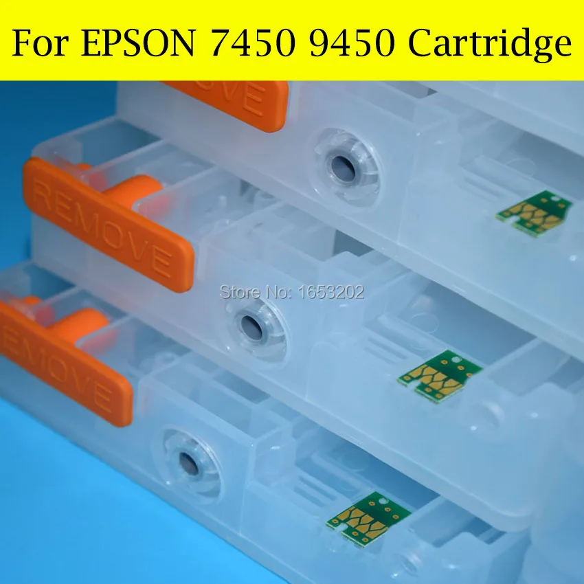 8 шт./лот высокое качество пустой картридж для Epson Stylus Pro 7450 9450 принтер с сброса