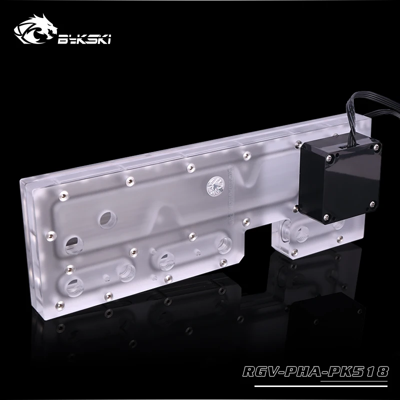 BYKSKI акриловая водяная охлаждающая водная доска резервуар для воды pc резервуар для phanteks PK518 компьютерный чехол RGV-PHA-PK518