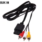 FZQWEG 6FT AV TV RCA видео шнур, кабель для Game cubeдля SNES GameCubeдля Nintendo для N64 64 игровой кабель аксессуар