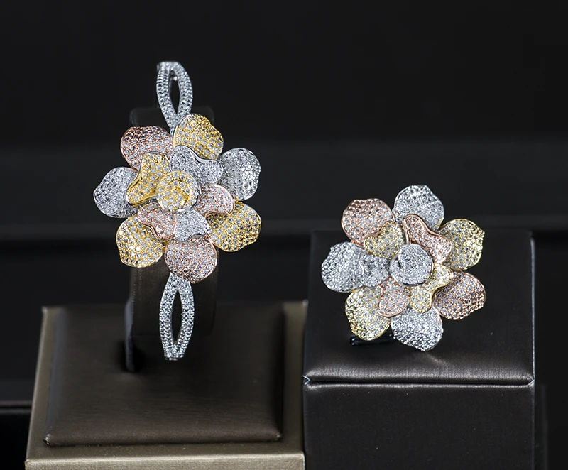 LAN PALACE Новое поступление свадебные ювелирные изделия с кубическим цирконием