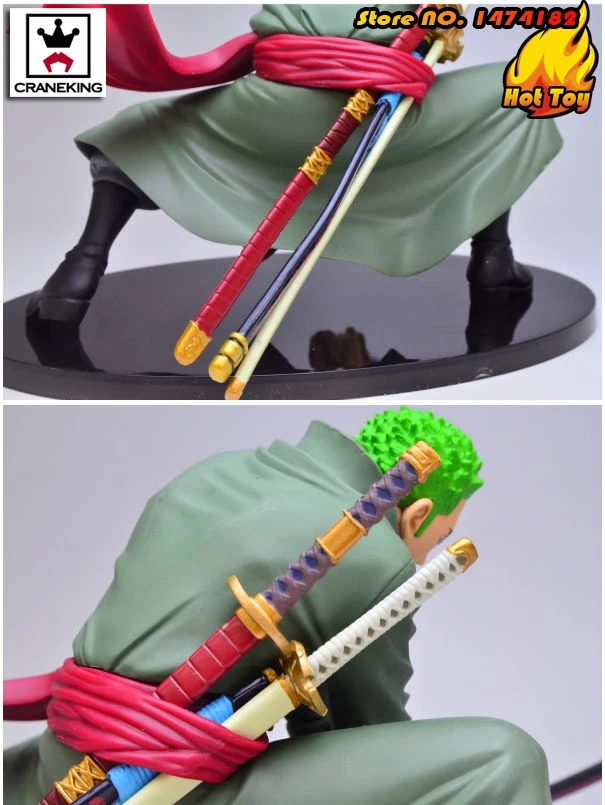 100% оригинал коллекция фигурок BANPRESTO sculture BIG Zoukeiou 4 Vol.3-Roronoa Zoro от One Piece | Игрушки и