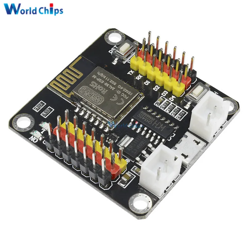Дм сильный Wifi беспроводной Щит макетная плата Интернет вещей ESP8285 ESP-M2 CH340 SPI Micro USB для Arduino IDE ESP-M3