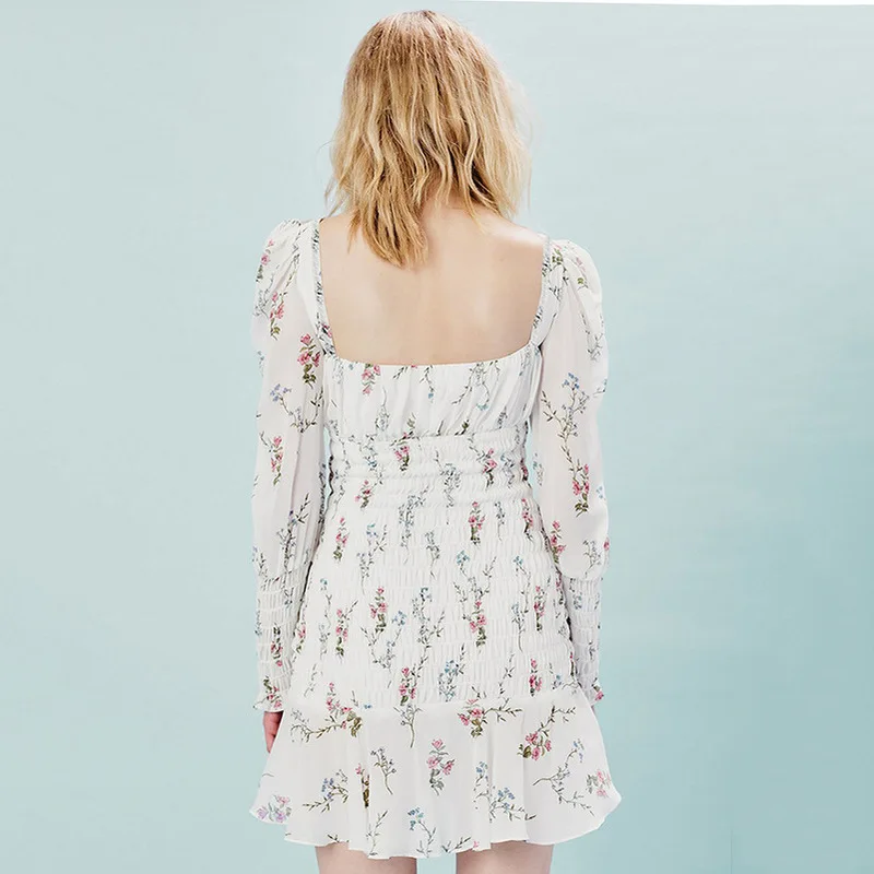Сексуальное летнее платье с принтом цветочным рисунком летняя Элегантная туника