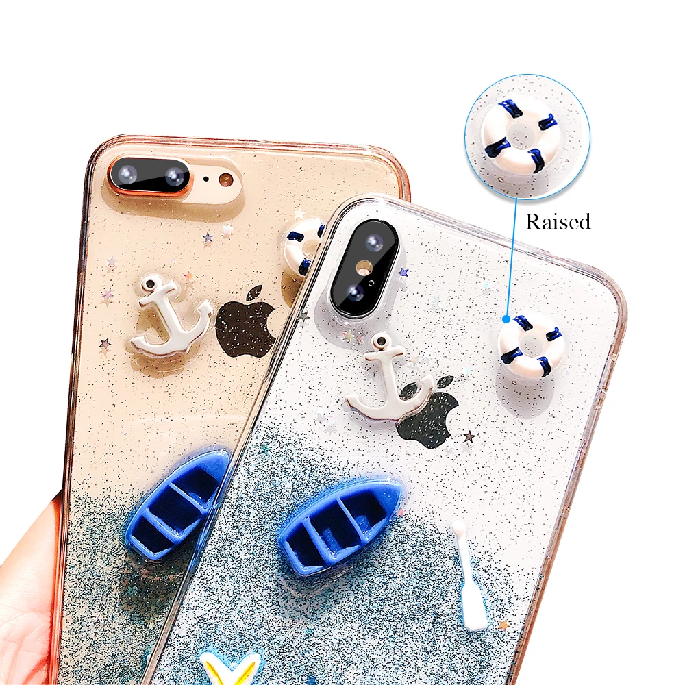 PORTEFEUILLE for iphone x xs case cute animal clear 6 7 8 plus 7plus silicone transparent anime soft shell cover |