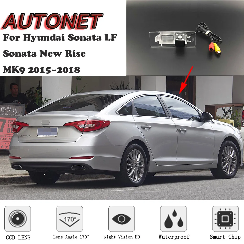 Камера заднего вида с ночным видением для Hyundai Sonata LF New Rise MK9 2015 ~ 2018 CCD/камера
