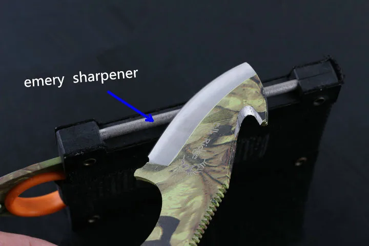 Multi Инструменты Elk Ridge спасения Ножи для шашлыков 5Cr13 лезвие камень небольшого