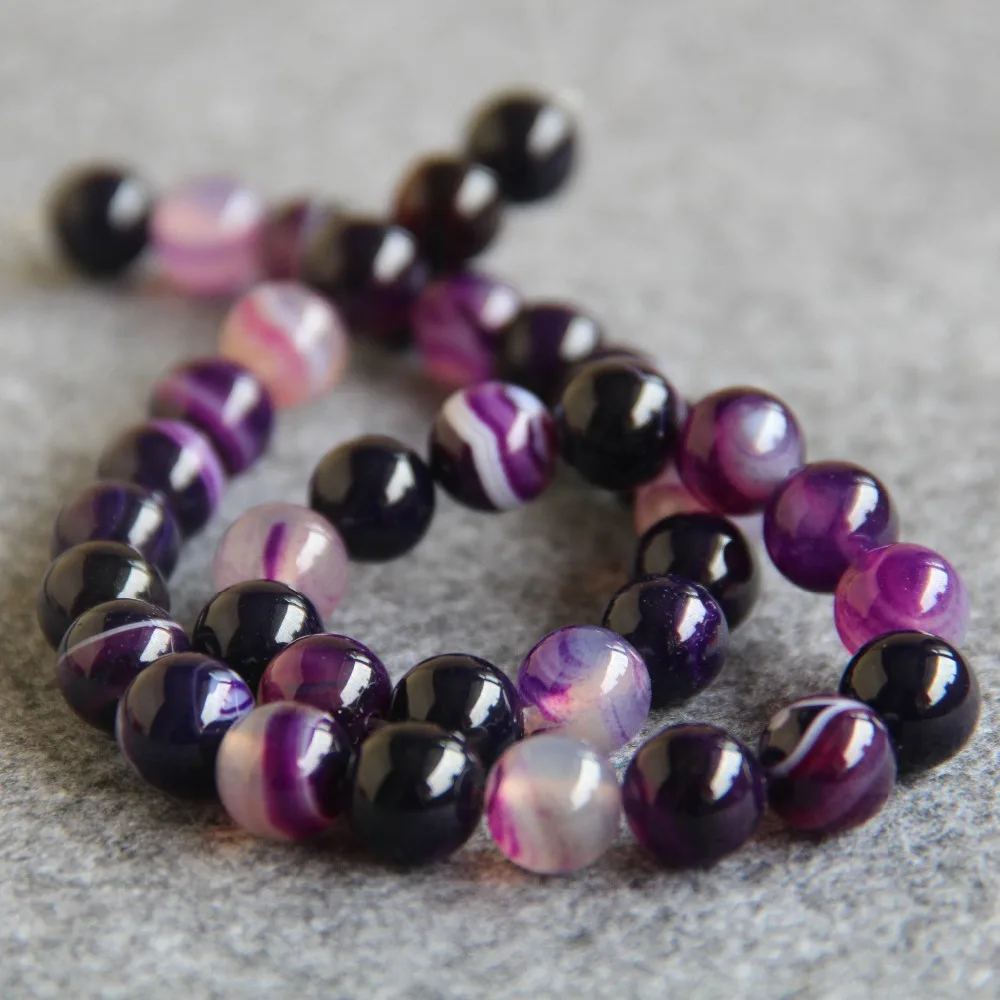 Аксессуары для изготовления ожерелий браслетов 10 мм разноцветные фиолетовые
