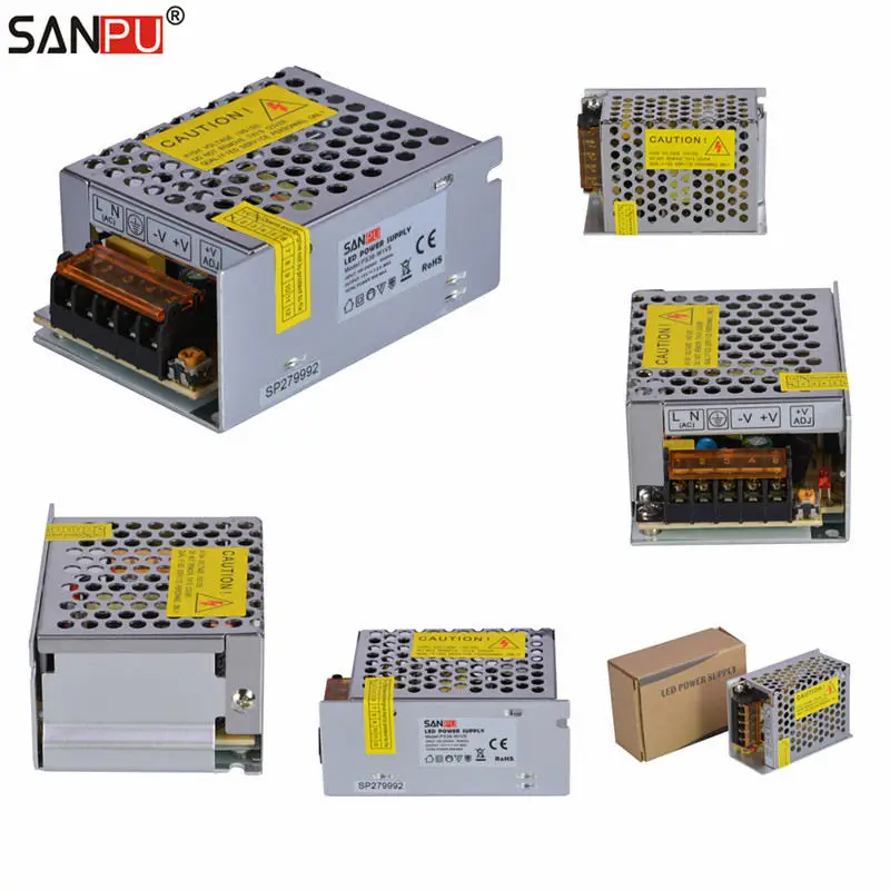 SANPU 24 V светодиодные источники питания 36W 1.5A импульсные драйверы 110V 220V AC DC