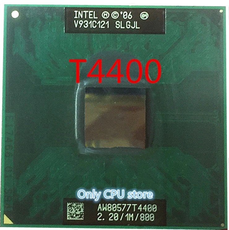 T4400 ЦП Intel Pentium 1 м кэш 2 20 ГГц 800 МГц FSB 35 Вт PGA478 ноутбук процессор|Процессоры| |