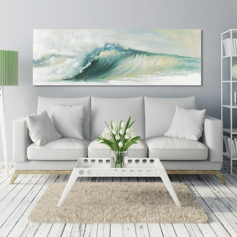 

Modern Abstarct Art Posters and Prints Wall Art Canvas Painting Abstract Wave Pictures for Living Room Home Decoration No Frame