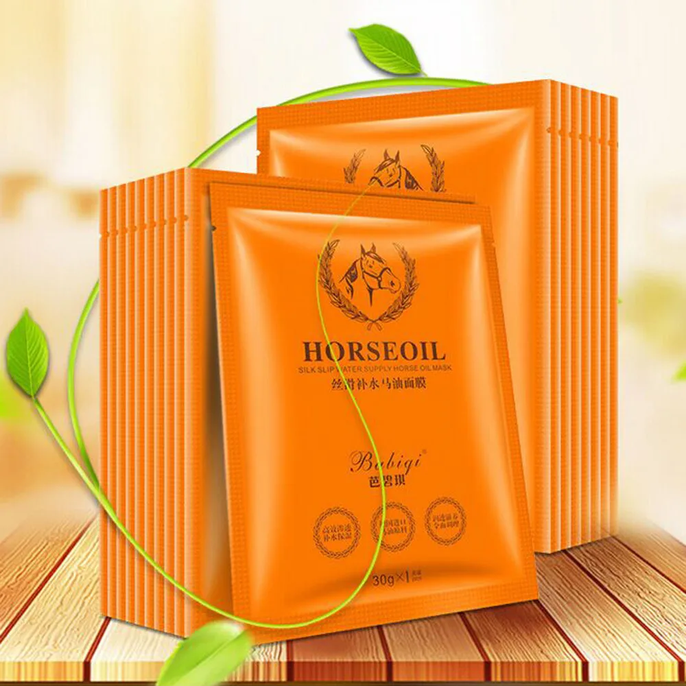 2 шт./лот маска для лица с конским маслом увлажняющая против старения питательная