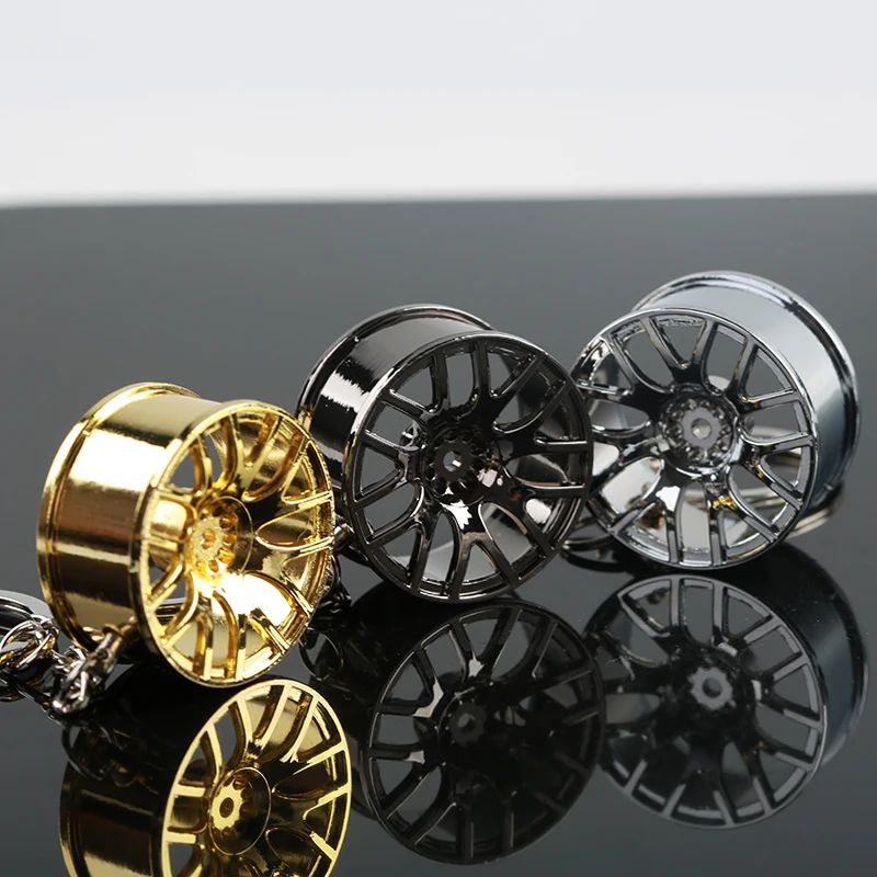 Лот 5 шт модный ободок обода колеса брелок с кольцом для ключей гоночный