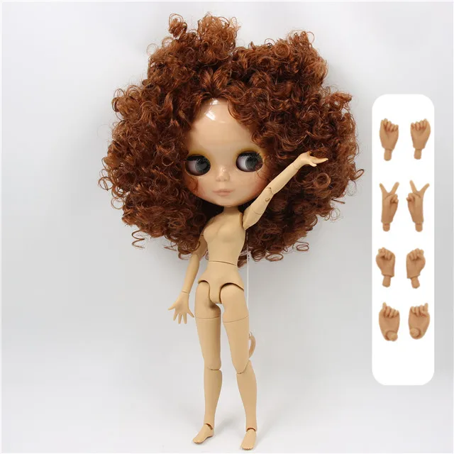 tan skin Фабрика Блит кукла 1/6 bjd супер черный тон кожи darkest ультра кожи коричневый волосы тела 1/6 30 см 280BLQE965 - Цвет: tan skin