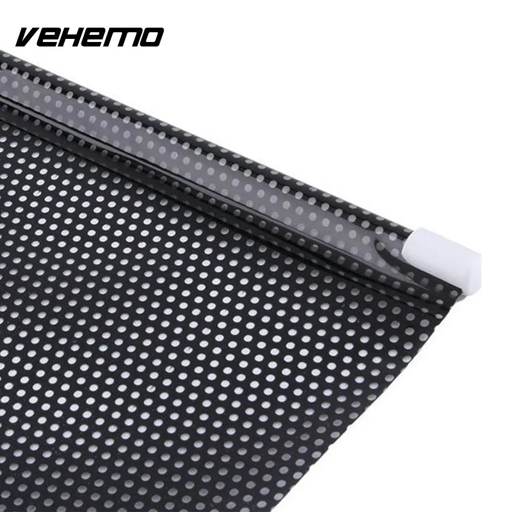 Окно автомобиля выдвижной козырек от солнца щит козырек черный 60x40 см Окно Солнцезащитный козырек рулонные шторы Автоматический прокатки щит