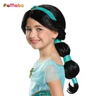 Детский парик PaMaBa из натуральных волос для девочек, жасмин, Белль, Эльза, Анна, аксессуары для маскарада на Хеллоуин