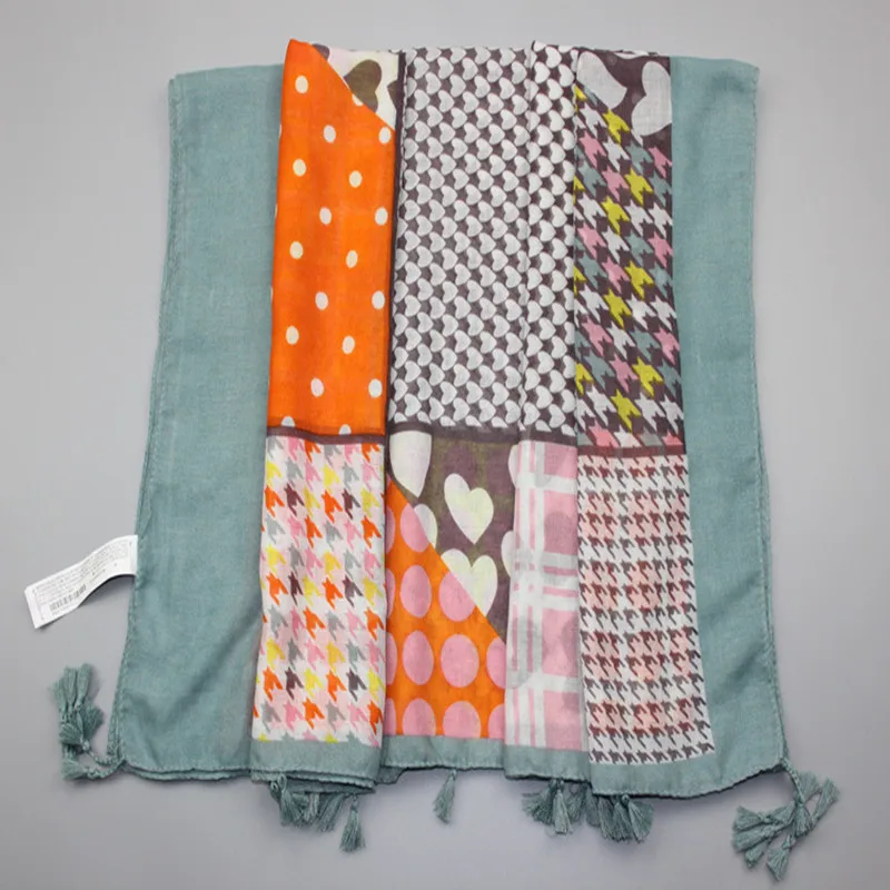 Новые модные женские туфли из хлопка и льна шарф женский плед горошек Мягкая