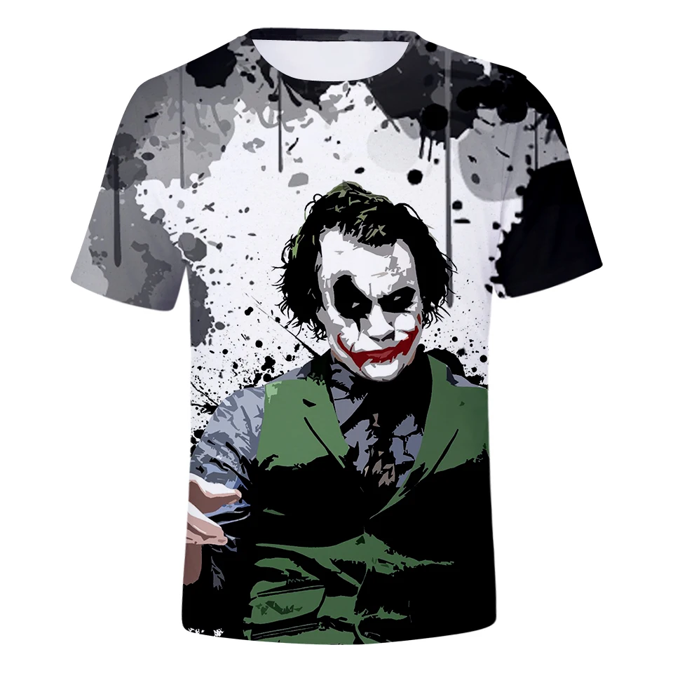 Summer Fashion New 3D Joker T-shirt Man/Women Short Sleeve Cool Style Harajuku Arrival Clothes | Женская одежда