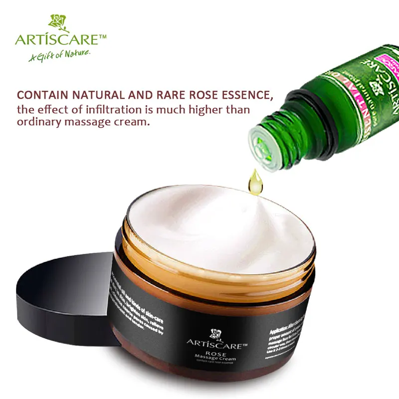 ARTISCARE розовый массажный крем против морщин старения отбеливающий увлажняющий