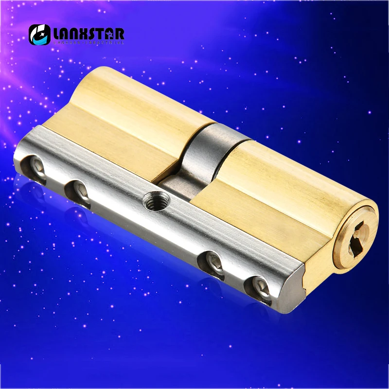 Медный замок класса C 6 ключей Противоугонный цилиндрические запорные цилиндры