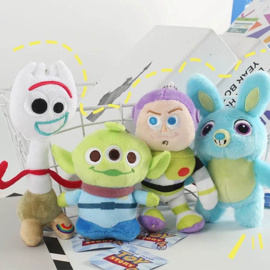 Фильм Pixar Toy Story 4 аниме Forky Bunny Woody Alien Buzz Lightyear Rex Jessie Мягкая кукла Мультяшные