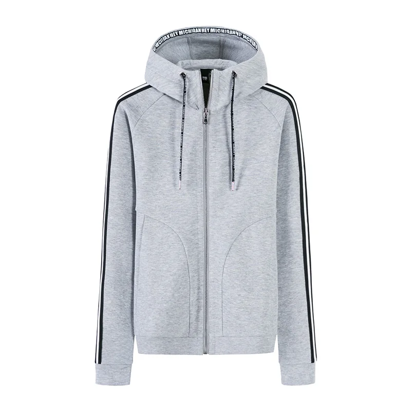 SEMIR куртка мода печатных с капюшоном Женская 2018 весна осень буквы лента молния