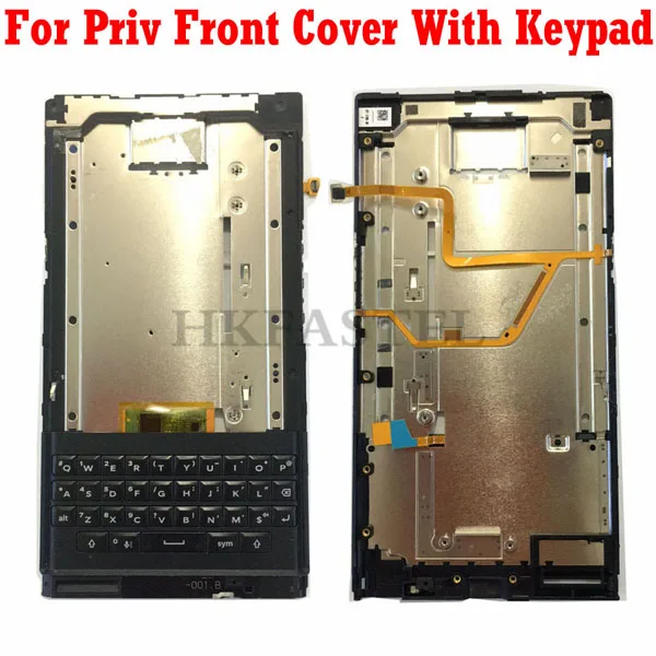 Only Front Keypad HKFASTEL передняя крышка батареи для Blackberry Priv передняя рамка Корпус с клавиатурой задняя крышка батарейного отсека - Цвет: Only Front Keypad