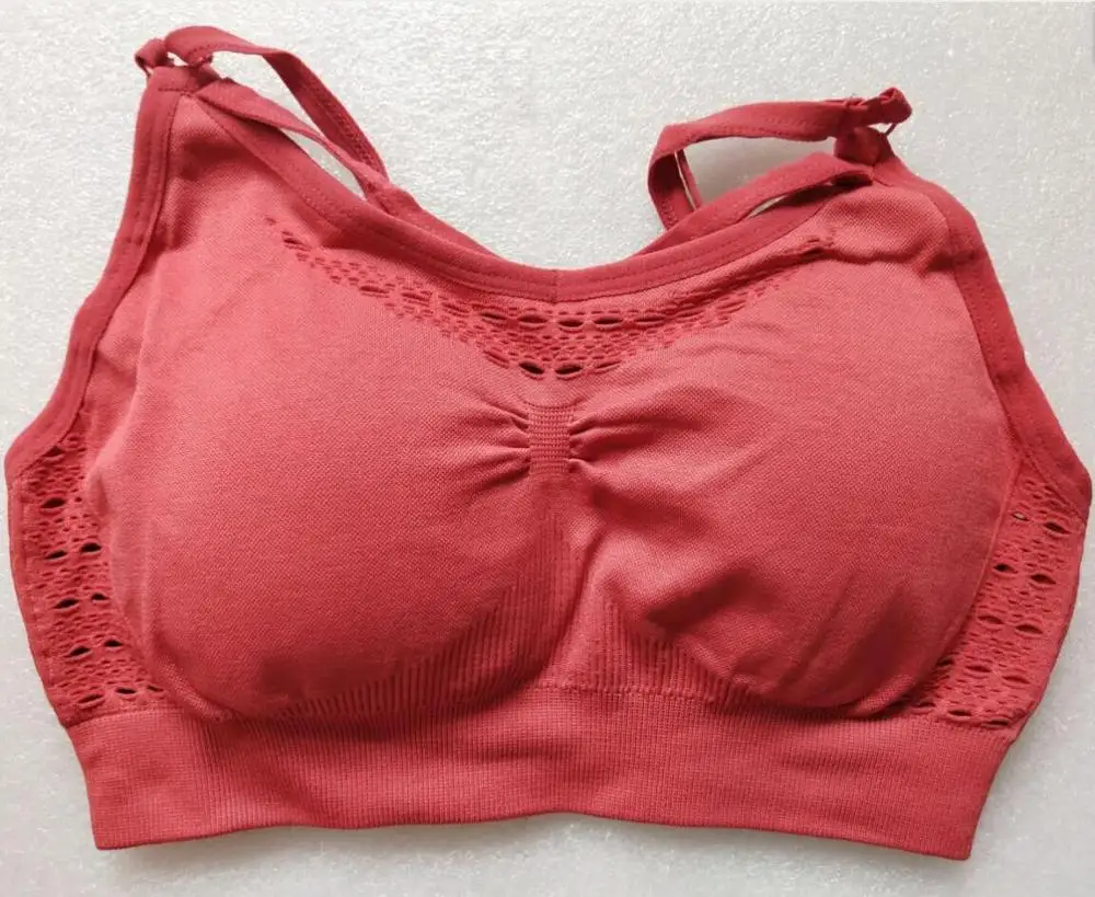 Red bra A 16 видов стилей для женщин бесшовный спортивный топ Беговая одежда для йоги бюстгальтер со съемными подушечками спортивный бюстгальтер энергия фитнес топы Спортивная одежда - Цвет: Red bra A