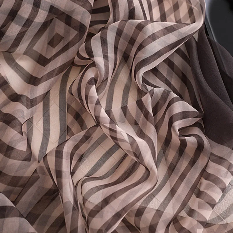 

Luxury Brand 2019 New Fashion Spring Silk Scarf For Women/Ladies High Quality Long Size Wraps and Shawls Female Beach Foulard