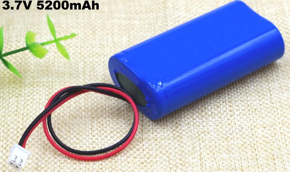 LiitoKala 3,7 V 18650 литиевая батарея 2600mAh 5200mAh рыболовный светодиодный светильник Bluetooth динамик 4,2 V аварийные батареи DIY - Цвет: 5200mAh With PCB
